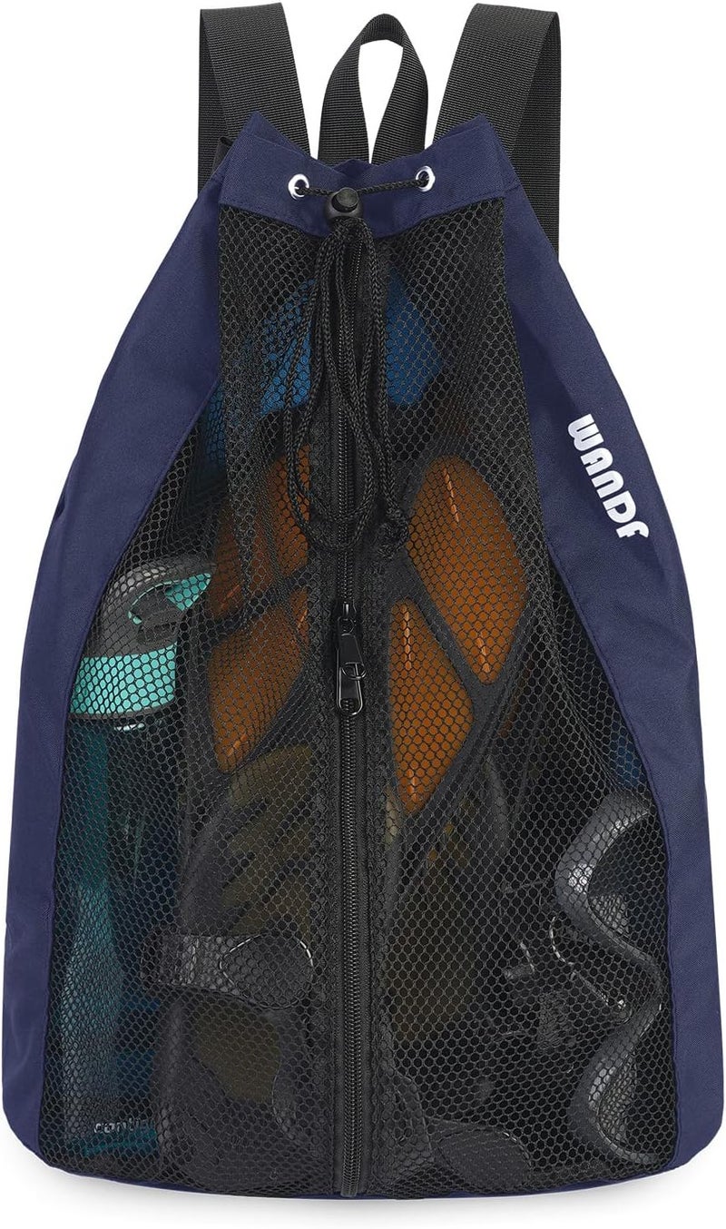 WANDF Swim Bag Mesh Drawstring Backpack Beach Backpack for Swimming, Gym, and Workout Gear - Image 1